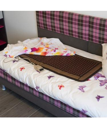 BL-120 Tourmanium Heat Mat - Infrared Heating Mat for Underbed Comfort | Tourmaline Topper for Relaxation & Pain Relief - Buy Online on GoSupps.com
