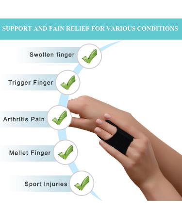 Upgraded Finger Splint - Adjustable Trigger Finger Brace & Mallet Finger Support with Metal Bars | Arthritis & Injury Relief - Buy Online on GoSupps.com