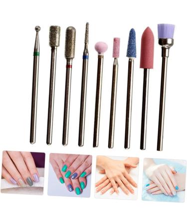 minkissy Nail Set Manicure Drill Bits Nails Kit Diamond Drill Bits Professional Nail Drill Acrylic Nails Drill Bit Acrylic Nail Polishing Kit Nail Kits Corundum Earphone Metal - Buy Online on GoSupps.com