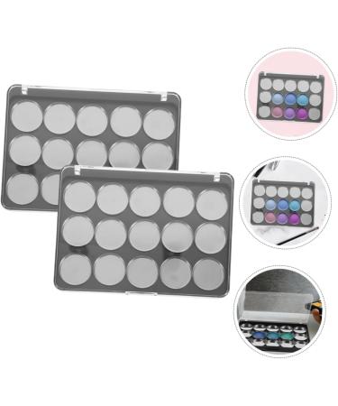 VALICLUD 2ensembles Palette De Fards Paupi res Vide Avec Couvercle Transparent tui De Maquillage Rechargeable Pour Organisateur De Cosm tiques Diy - Buy Online on GoSupps.com