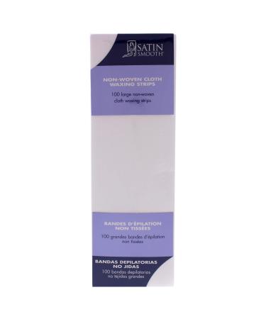Satin Smooth Large Non-Woven Cloth Waxing Strips 100ct by Satin Smooth