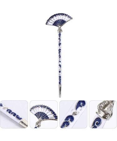 FRCOLOR Women Hair Stick Alloy Vintage Chinese Hair Chopsticks Fan Shape Hair Fork Hanfu Cosplay Hair Pin Wedding Headdress for Bride Ladies Women Girls - Buy Online on GoSupps.com