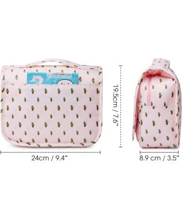 Women's Travel Hanging Toiletry Bag Waterproof Organizer - Cactus Design - Buy Online on GoSupps.com