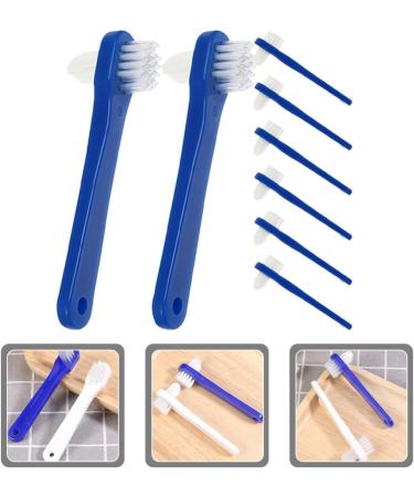 Buy Healvian 8-Piece Prosthesis Cleaning Brush Set | T-Shaped Brush for Hygienic Prosthesis Care | Hard Head Brushes for Effective Cleaning - Buy Online on GoSupps.com
