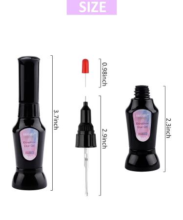 2PCS Rhinestone Nail Glue Set - Clear 20ml Acrylic Adhesive for Press On Tips, Gems, & Jewels - DIY Nail Decoration Supplies - Buy Online on GoSupps.com