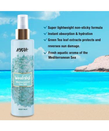 Buy Nykaa Naturals Wanderlust Body Milk - Mediterranean Sea Salt for Women | 6.76 oz | International Shipping Available - Buy Online on GoSupps.com