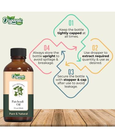 Organic Zing Patchouli Oil Pure & Natural for Skin Face Hair Care Aroma Therapy Diffuser Conditioner - 30ml - Buy Online on GoSupps.com