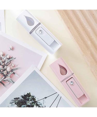 GIVERARE Nano Facial Steamer Mini Mister with Mirror, USB Rechargeable Mist Sprayer - Pink | Hydrating Face, Makeup, Skin Care, Eyelash Extensions - Buy Online on GoSupps.com