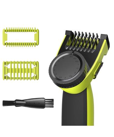 Yinke Guide Comb Guards Body Skin for Philips OneBlade QP2520 QP2530 QP2620 QP2630, 14 length Settings Adjustable (0.4 to10mm) Face Hair Clippers Beard Trimmer Replacemen Adjustable Guide comb