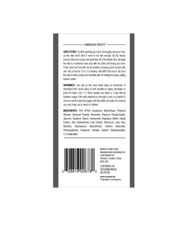 Masque Bar Charcoal Nose Strips with Witch Hazel - Unclog Pores & Remove Blackheads - Made in Korea - Shop Internationally - Buy Online on GoSupps.com