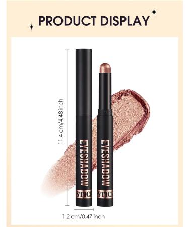 MCAORI Eyeshadow Stick Soft Matte Shimmering Eye Shadow Pencil Crayon Highlighting Pigmented Eyeshadow Pencil Waterproof - Buy Online on GoSupps.com