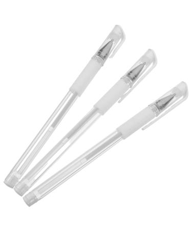Lot de 3 Stylos de Positionnement Blanc Waterproof pour Microblading Stylo Marqueur Pr cis Pointe Fine Feutres Professionnels pour Cartographie des Sourcils et Maquillage