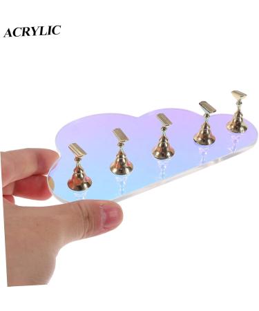 FRCOLOR 1 Set Nail Tools Press on Fake Nails Holder Press on Nails Holder Nails Tips Display Stand Press on Fake Nails Stand Nail Art Practice Stand Nail Holder Fairy Aurora Acrylic - Buy Online on GoSupps.com