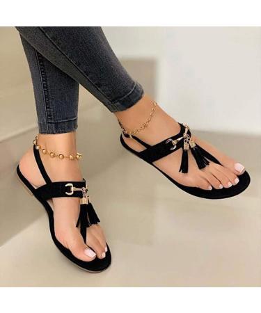 Shop Stylish Summer Sandals for Women - Bohemia Tassel Flip-Flops Comfortable T-Strap House Shoes & Lightweight Beach Footwear - Free International Shipping - Buy Online on GoSupps.com