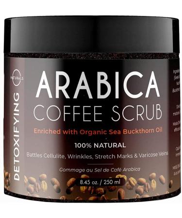 O Naturals Arabica Coffee Exfoliating Body Scrub - Anti Cellulite Dead Sea Salt Coffee Scrub for Face, Body & Feet - Best Cellulite Remover - 250 ml - Buy Online on GoSupps.com