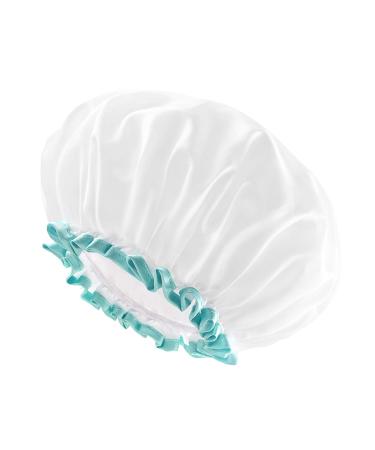 Mikimini White Shower Hood for Women & Girls - 2-Pack Double Waterproof Reusable & Washable Soft & Convenient - Buy Online on GoSupps.com
