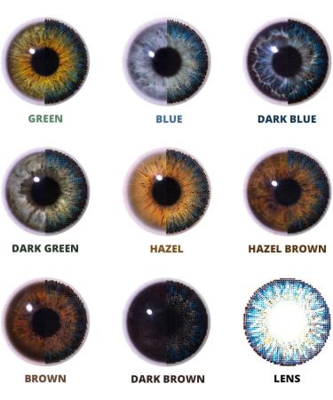 Buy Chromaview Dusk Blue Colored Contact Lenses (90 Days) - No Prescription Needed | Shop Internationally - Buy Online on GoSupps.com