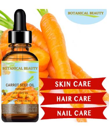 Organic Carrot Seed Oil - 100% Natural Cold Pressed | 4 Fl.oz. - 120ml | Skin, Body, Hair & Lip Care | Rejuvenate & Regenerate Skin Tissues | Botanical Beauty - Buy Online on GoSupps.com