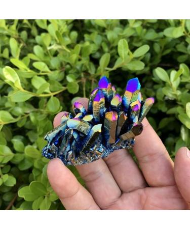 Home Decor Natural Quartz Rainbow Titanium Cluster Crystals Stone for Specimen Decor Gift Gifts Natural Crystal (Size : 50g) Crystal Cluster (Size : 15g) - Buy Online on GoSupps.com