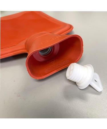 AQUAPAPA Large Non Toxic Natural Rubber Hot Water Bottle with Heart Red Knit Cover - 2 Liters | Pain Relief, Hot & Cold Therapy - Buy Online on GoSupps.com