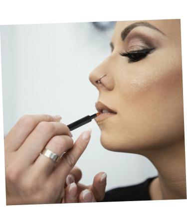 POPETPOP Lips Makeup Lip Gloss & Balm - Telescopic Lip Brush for Women | Tricolor Makeup Tools | High-Quality Artificial Fiber | 13.40x0.90x0.90CM | International Shipping - Buy Online on GoSupps.com