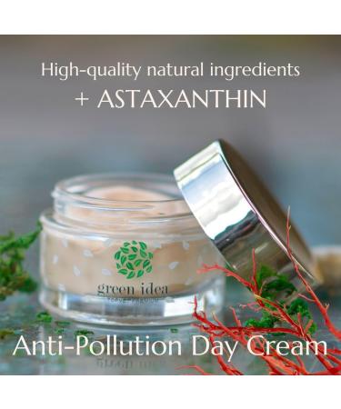 Green idea Astaxanthin face cream antiaging cream antioxidant cream fights free radicals face cream with rosehip oil shea butter panthenol olive oil cream 50 ml - Buy Online on GoSupps.com