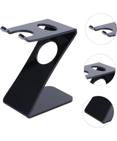 Angoily Men's Beard Brush Holder - Acrylic Mounted Tool Stand for Razors & Brushes - Buy Online on GoSupps.com