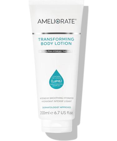 AMELIORATE Transforming Body Lotion Fragrance Free 200ml - Exfoliates and Hydrates for up to 24 Hours - Buy Online on GoSupps.com
