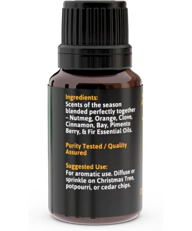 Christmas Bliss Pure Essential Oils Blend (15 ml) Relaxing Diffuser Aromatherapy Natural Charming Blend of Nutmeg Orange Clove Cinnamon & More - Buy Online on GoSupps.com