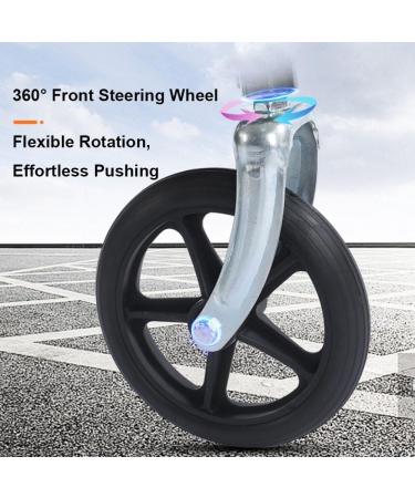 2 PCS Front Fork Caster Assembly for Rollator Wheelchair Caster 6" 7" 8" Replacement Front Wheels Non-Slip Solid Tyre Caster with Front Fork Black(200mm-8") - Buy Online on GoSupps.com