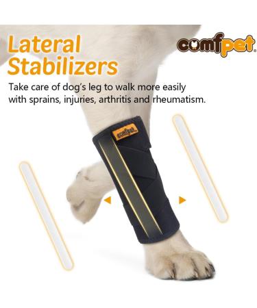 Comfort Vorderlauf Bandage for Dogs | Pet Rehab Bandage for Surgical Recovery | Anterior Leg Ankle Wrap Sleeve for Karpal Support - Buy Online on GoSupps.com