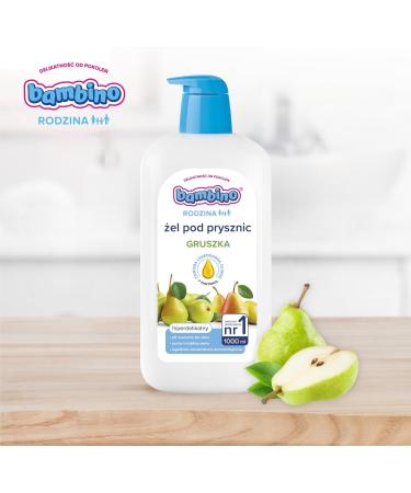 Beiersdorf AG Bambino Family shower gel with pear scent 1000 ml - Buy Online on GoSupps.com