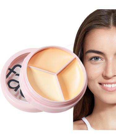  JPSDOWS Cream Concealer Palette | 3-in-1 Contouring and Brighten Concealer Palette Cream Concealer Contour Foundation Concealer Waterproof Color Concealer for Concealer Makeup at JPSDOWS - Buy Online on GoSupps.com