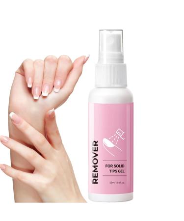 Nail glue remover solid cleaner for gel nail polish - 55 ml - For manicures beginners French tip stamping spa salon home travel