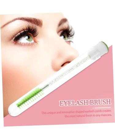 Angoily 10pcs Diamond Mascara Brush Clear Eyelash Mascara Eye Liner Tube Eyelash Mascara Multicolor 11.3x1.1cm Green - Buy Online on GoSupps.com