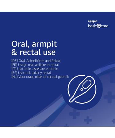 Amazon Basic Care Digital Thermometer in Blue - Accurate and Reliable Temperature Readings - Buy Online on GoSupps.com