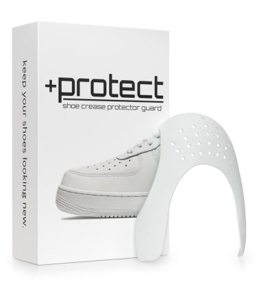 +Protect | Shoe Crease Protector Guards for Sneakers: Air Force 1, Jordans, Dunks & More  2 Pairs White Men's 8-12