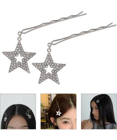 Sweet Cute Hair Side Clip Handmade Bangs Clip Hairpin Hair Accessories Girl Women Elegant Barrette Headdress Five-pointed Star Side Clip For Hair Wedding - Buy Online on GoSupps.com