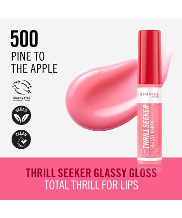 Rimmel London Thrill Seeker Glassy Gloss Lip Gloss - 500 Pine to the Apple - Buy Online on GoSupps.com