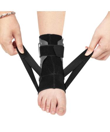 RiToEasysports Ankle Brace Compression Support - Injury Recovery & Joint Pain Relief for Men & Women - Black - Buy Online on GoSupps.com