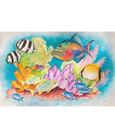 Color Swell 36 Set Bulk Watercolor Paint Pack with Wood Brushes - 8 Colors, Washable, Perfect for Kids, Classroom, Parties - All Ages - Buy Online on GoSupps.com