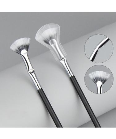 Opilroyn Fanshaped mascara brush doublelayer bristles eyelash brush with 120 degree angle eyelash brush for professional makeup even use and separation for defined natural - Buy Online on GoSupps.com