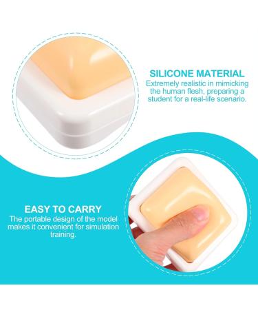 Baluue 3 PCS Intramuscular Injection Training Pad Set - Silicone Human Skin Trainer 8X7.5CM - Pack of 3 - Buy Online on GoSupps.com