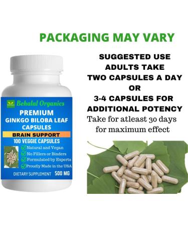 Behalal Organics Ginkgo Biloba Leaf Quick Release Capsules - Buy Online on GoSupps.com