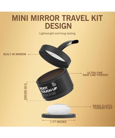  gowwim Gowwim Root Powder 4g Dark Brown - Hair Powder for Men and Women - Waterproof Root Thickening Concealer for Thinning Hair - Buy Online on GoSupps.com