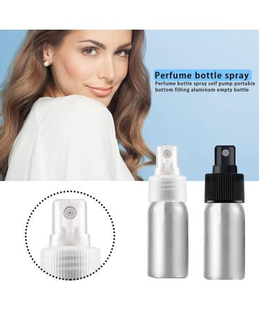 Herbest Aluminum 100ml Mini Fine Fog Spray Bottles - Refillable Empty Bottles for Perfume Cosmetics & Essential Oils - Buy Online on GoSupps.com