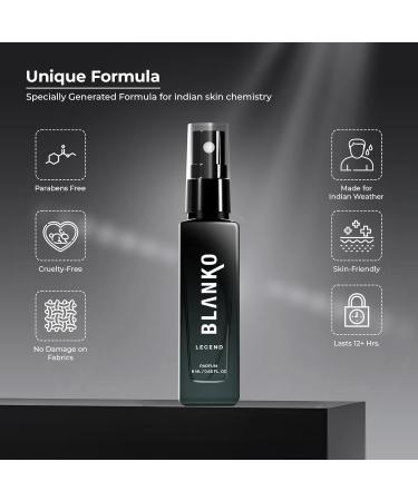 BLA.NKO by KI.NG Legend TLT Parfum 8ml | Luxury Perfume for Date Nights | Longest Lasting Mens Perfume with Time Lock Technology - Buy Online on GoSupps.com