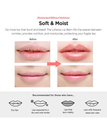 FASCY Lollipop Lip Balm - Premium Korean Beeswax & Shea Butter - Paraben-Free - Natural Soybean & Vitamin E - Strawberry - 0.13 oz - Buy Online on GoSupps.com