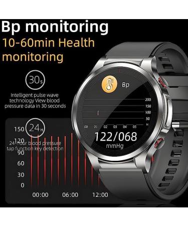 Smart Diabetic Watch: Glucose Monitor & Fitness Tracker for Men and Women - Silver - Buy Online on GoSupps.com