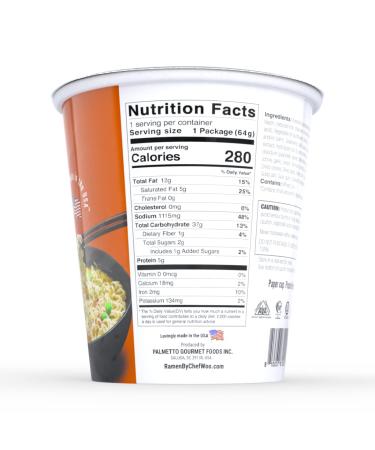 Chef Woo Ramen Express Chicken Flavor Cup Noodle 2.25 Oz (Pack of 12) | Vegetarian, Kosher Parve, Halal | Egg-Free & Dairy-Free | 12 Cup - Buy Online on GoSupps.com